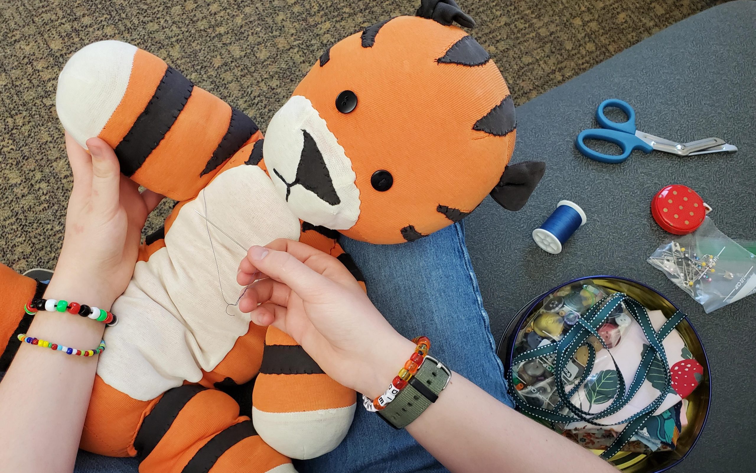 Calvin and headstand Hobbes Plush