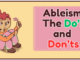 ne digitally illustrated comic panel. The text on the right side of the panel reads, “Ableism isn’t always intentional. However, intention doesn’t erase impact.” The illustration on the left side of the panel is a girl crouched holding her knees against herself, looking up towards a flower that she is holding up.